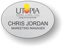 (image for) Utopia Home Care Oval Silver Badge